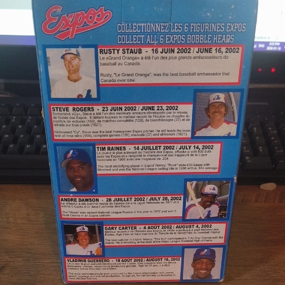 Montreal Expos Rusty Staub Bobblehead 2002 Stadium Give-A-Way Limited Edition - Picture 4 of 7
